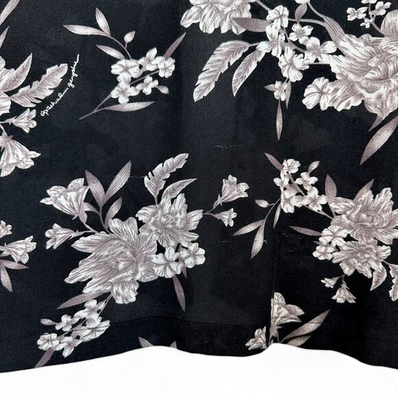 Spiritual Gangster Women's Maya Floral Kimono OS Black Gray Floral 3/4 Sleeve - Picture 9 of 11